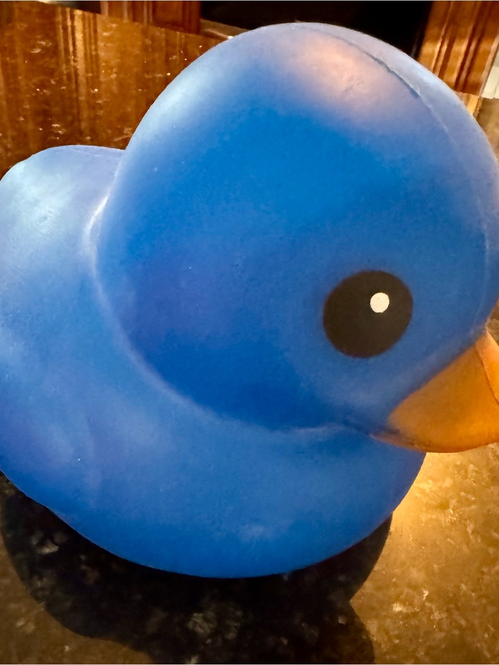 Sunny Days Tik Tok Viral Blue Rubber Jumbo Duck Squishy